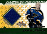 2002-03 Barret Jackman Bowman FABRIC OF THE FUTURE GAME-WORN JERSEY #FFJ-BJ St. Louis Blues