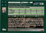 2007 Marshawn Lynch Topps Chrome ROOKIE RC #TC182 Buffalo Bills 1