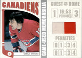 2005 Serge Savard In The Game Franchise GAME-USED MEMORABILIA JERSEY SILVER VERSION #SM-11 Montreal Canadiens