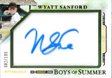 2025 Wyatt Sanford Panini Boys of Summer JUMBO AUTOGRAPH 82/199 AUTO #37 Pittsburgh Pirates