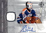 2006-07 Grant Fuhr Upper Deck Ultimate Collection JERSEY AUTO 35/50 AUTOGRAPH RELIC #AJ-GF Edmonton Oilers HOF