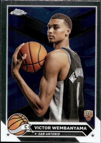 2023-24 Victor Wembanyama Topps Chrome ROOKIE RC #1 San Antonio Spurs 2