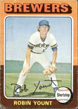 1975 Robin Yount Topps ROOKIE RC #223 Milwaukee Brewers BV$120