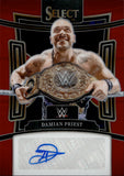 2024 Damian Priest Panini Select WWE RED AUTO 20/99 AUTOGRAPH #SG-DPS Monday Night Raw