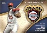 2023 Bob Gibson Topps SERIES TWO CROWNING ACHIEVEMENTS COMMEMORATIVE PATCH CARD #CA-BG St. Louis Cardinals
