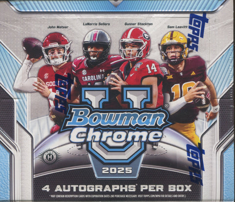 2025 Bowman Chrome University Football Jumbo, Box *RELEASES 10/31*