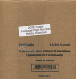 2025 Topps Heritage High Number Baseball Hobby, 12 Box Case *RELEASES 12/17*