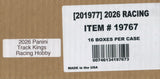 2026 Panini Track Kings Racing Hobby, 16 Box Case *RELEASES 10/9*