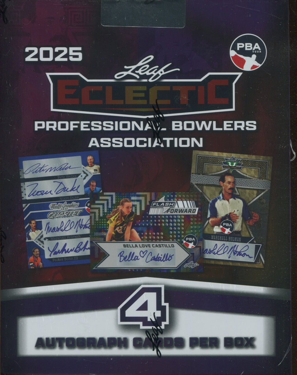2025 Leaf Eclectic Professional Bowlers Association PBA Hobby, Box