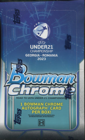 2022 Bowman Chrome Road to UEFA Under 21 European Championship Soccer Hobby, Box *RELEASES 11/15*