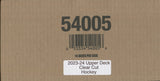 2023-24 Upper Deck Clear Cut Hockey Hobby, 15 Box Inner Case