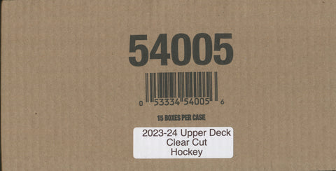 2023-24 Upper Deck Clear Cut Hockey Hobby, 15 Box Inner Case