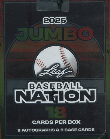 2025 Leaf Baseball Nation Jumbo, Box *RELEASES 9/10*