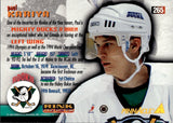 1994-95 Paul Kariya Pinnacle RINK COLLECTION ROOKIE RC #265 Anaheim Mighty Ducks