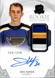 2020-21 Joel Hofer Upper Deck The Cup ROOKIE PATCH AUTOGRAPH 209/249 RC AUTO #170 St. Louis Blues