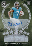2024 Brian Thomas Jr. Panini Donruss Optic ROOKIE RECRUITS AUTOGRAPH 76/99 RC AUTO #12 Jacksonville Jaguars