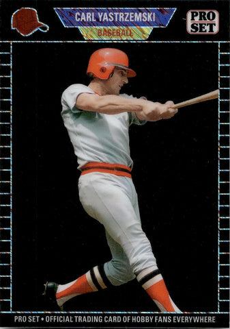 2024 Carl Yastrzemski Leaf Pro Set 1989 DESIGN BLACK LAVA 1/1 ONE OF ONE #89B-26 Boston Red Sox HOF
