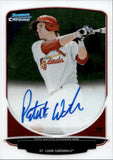 2013 Patrick Wisdom Bowman Chrome Prospect AUTOGRAPH ROOKIE AUTO RC #BCP-PW St. Louis Cardinals