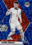 2021 Jadon Sancho Panini Mosaic UEFA EURO 2020 DISCO BLUE PRIZM 38/99 #110 England