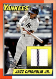 2025 Jazz Chisholm Jr. Topps 1990 DESIGN JERSEY RELIC #T90R-JCJ New York Yankees