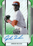 2021 Jordan Walker Leaf Metal Draft GREEN AUTOGRAPH 5/10 AUTO #BA-JW1 St. Louis Cardinals