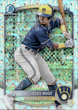 2025 Jesus Made Bowman CHROME PROSPECTS MINI DIAMOND REFRACTOR #BCP-50 Milwaukee Brewers