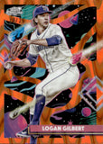 2025 Logan Gilbert Topps Cosmic Chrome ORANGE GALACTIC REFRACTOR 20/25 #34 Seattle Mariners