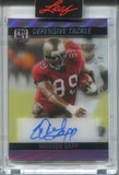 2023 Warren Sapp Leaf Pro Set Pure PURPLE FOIL 1990 DESIGN AUTO 3/4 AUTOGRAPH #90-WS1 Tampa Bay Buccaneers