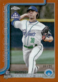 2025 Chase Dollander Topps Pro Debut Chrome ORANGE REFRACTOR 8/25 #PDC-50 Colorado Rockies Hartford Yard Goats