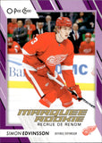 2023-24 Simon Edvinsson O-Pee-Chee PURPLE BORDER ROOKIE 31/49 RC #563 Detroit Red Wings