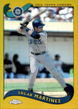 2002 Edgar Martinez Topps Chrome GOLD REFRACTOR #475 Seattle Mariners