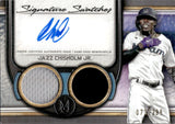 2023 Jazz Chisholm Jr. Topps Museum Collection SIGNATURE SWATCHES DUAL RELIC AUTOGRAPH 73/299 AUTO JERSEY #SWDRA-JCJ Miami Marlins