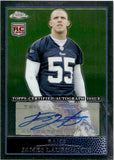 2009 James Laurinaitis Topps Chrome ROOKIE AUTOGRAPH RC AUTO #TC205 St. Louis Rams