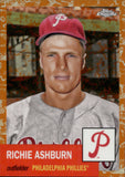 2022 Richie Ashburn Topps Chrome Platinum Anniversary TOILE WHITE & ORANGE REFRACTOR 14/25 #349 Philadelphia Phillies