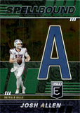 2022 Josh Allen Panini Donruss Elite SPELLBOUND "A" #SB-JA1 Buffalo Bills