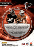 2023 Bijan Robinson Panini Prizm PORTALS GREEN ICE PRIZM ROOKIE RC #PO-8 Atlanta Falcons