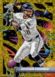 2025 Jackson Chourio Topps Cosmic Chrome GOLD INTERSTELLAR REFRACTOR 32/50 #124 Milwaukee Brewers