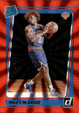 2021-22 Miles McBride Panini Donruss RATED ROOKIE HOLO RED LASER 97/99 RC #224 New York Knicks