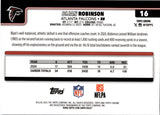 2025 Bijan Robinson Topps Chrome PURPLE WAVE REFRACTOR 2/75 #16 Atlanta Falcons