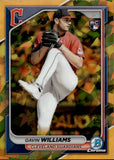 2024 Gavin Williams Bowman Chrome Sapphire Edition GOLD ROOKIE 41/50 RC #77 Cleveland Guardians