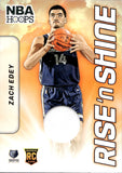 2024-25 Zach Edey Panini NBA Hoops RISE' n SHINE ROOKIE JERSEY RELIC #RSM-ZEG Memphis Grizzlies