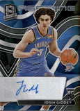 2021-22 Josh Giddey Panini Spectra ASPIRING AUTOGRAPH ROOKIE AUTO RC 93/99 #AA-JGD Oklahoma City Thunder