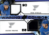 2021-22 Ryan O'Reilly Colton Parayko Upper Deck SPx WINNNING COMBOS DUAL JERSEY #WC-ROCP St. Louis Blues