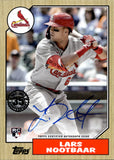 2022 Lars Nootbaar Topps Series 2 ROOKIE 1987 DESIGN AUTO AUTOGRAPH RC #87BA-LN St. Louis Cardinals