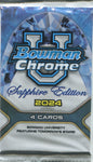 2024 Bowman Chrome University Football Sapphire Edition, Pack