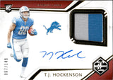2019 T.J. Hockenson Panini Limited ROOKIE PATCH AUTO 67/149 RC AUTOGRAPH #119 Detroit Lions