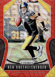 2019 Ben Roethlisberger Panini Prizm RED WAVE PRIZM 46/149 #96 Pittsburgh Steelers