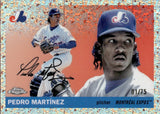 2025 Pedro Martinez Topps Chrome Platinum ROSE GOLD MINI DIAMOND 1/75 #435 Montreal Expos