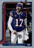 2025 Josh Allen Topps Chrome REFRACTOR PHOTO VARIATION SP! #34 Buffalo Bills
