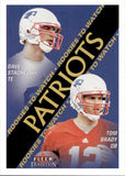 2000 Tom Brady Dave Stachelski Fleer Tradition ROOKIE RC #352 New England Patriots